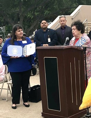 Honorary Partner ceremony for TX VVA Chapter 910 by the Corpus Christi Chapter NSDAR.